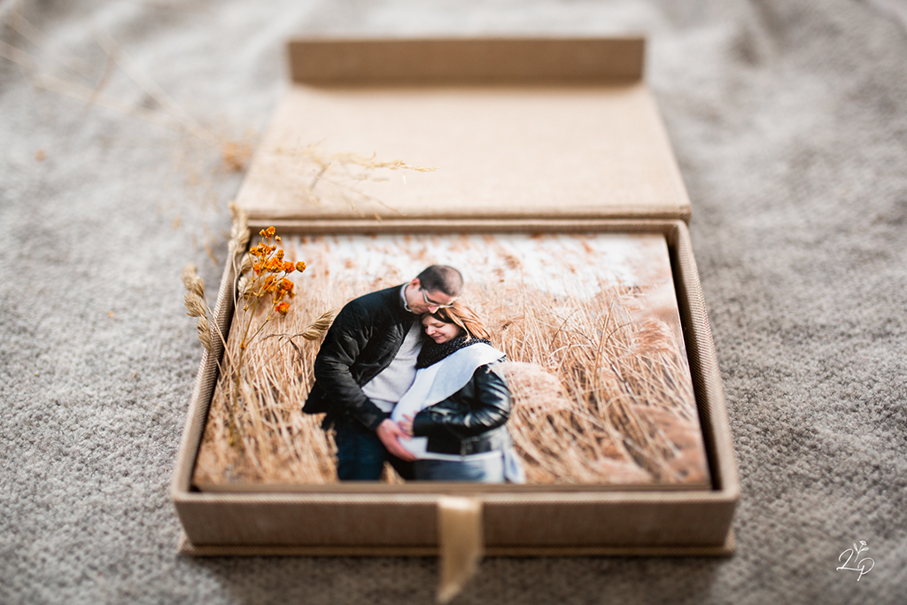 Coffrets en lin pour vos photos souvenirs