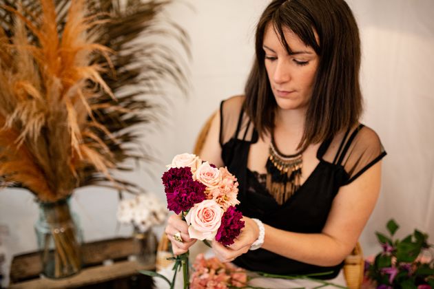 reportage photo pro, en action, naturel, portrait pro, fleuriste, Haut-Rhin